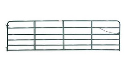A drawing of Powder coated corral Gate, 16 ft. (L) x 50 in. (H)