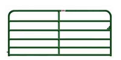 a drawing of 50in. x 10ft. Green Corral Panel Gate