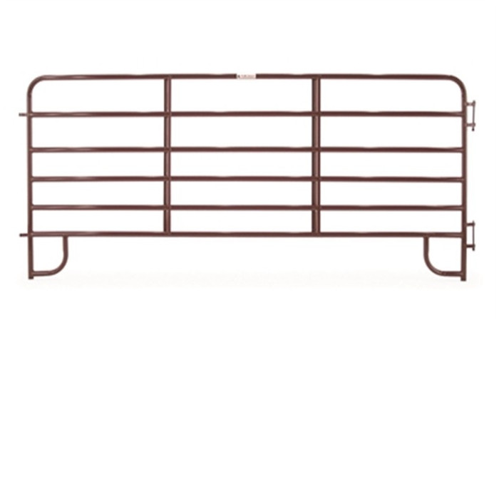 12ft 6 bar red metal corral panels with 2 braces