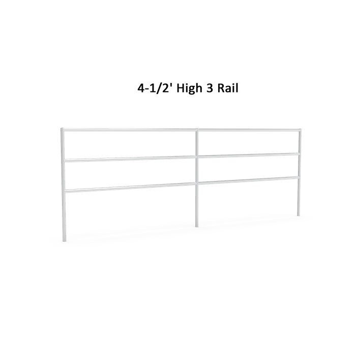 4.5' height 3 rails small horse corral panels