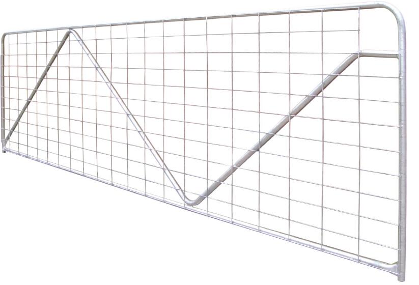 a drawing of v type farm fence gate