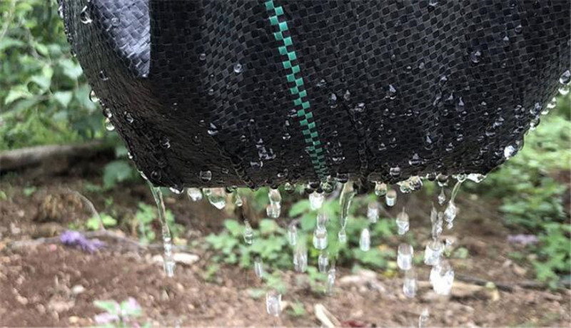 a picture of erosion control fence allowing water flow