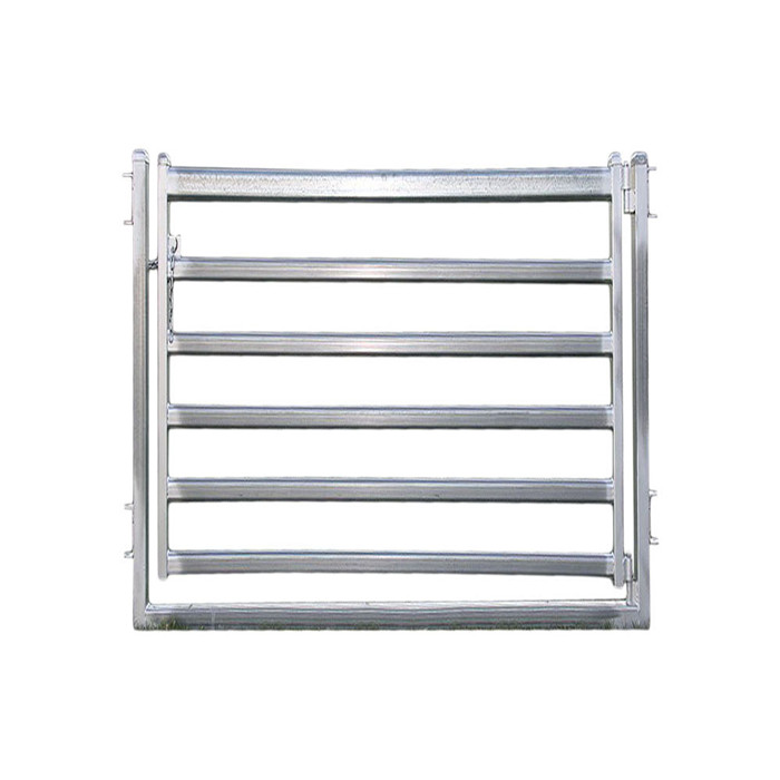 a picture of galvanised basic sheep gate