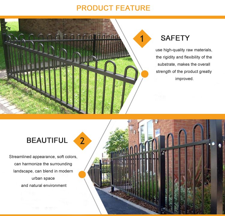 Metalowe ogrodzenie z obręczą, bezpieczeństwo i piękne funkcje