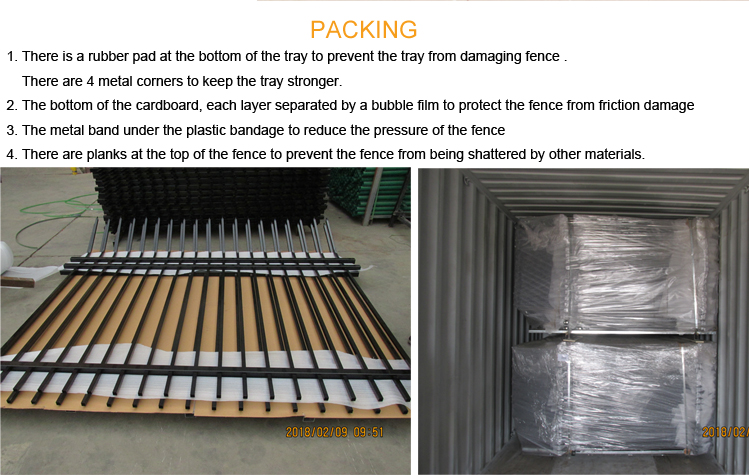 The packing of metal pickets bunnings