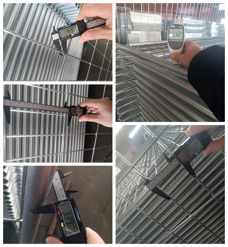 The quality testing for hot dipped galvanized temporary fence panels