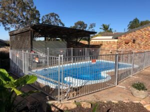 some pool fence installation