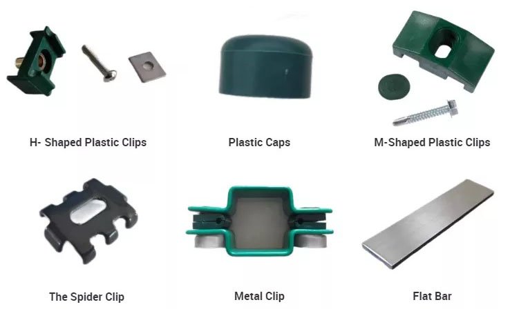 The accessories of double welded wire mesh with post