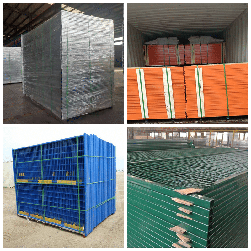 The colors of site fencing packing