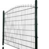 The powder coated black garden fence