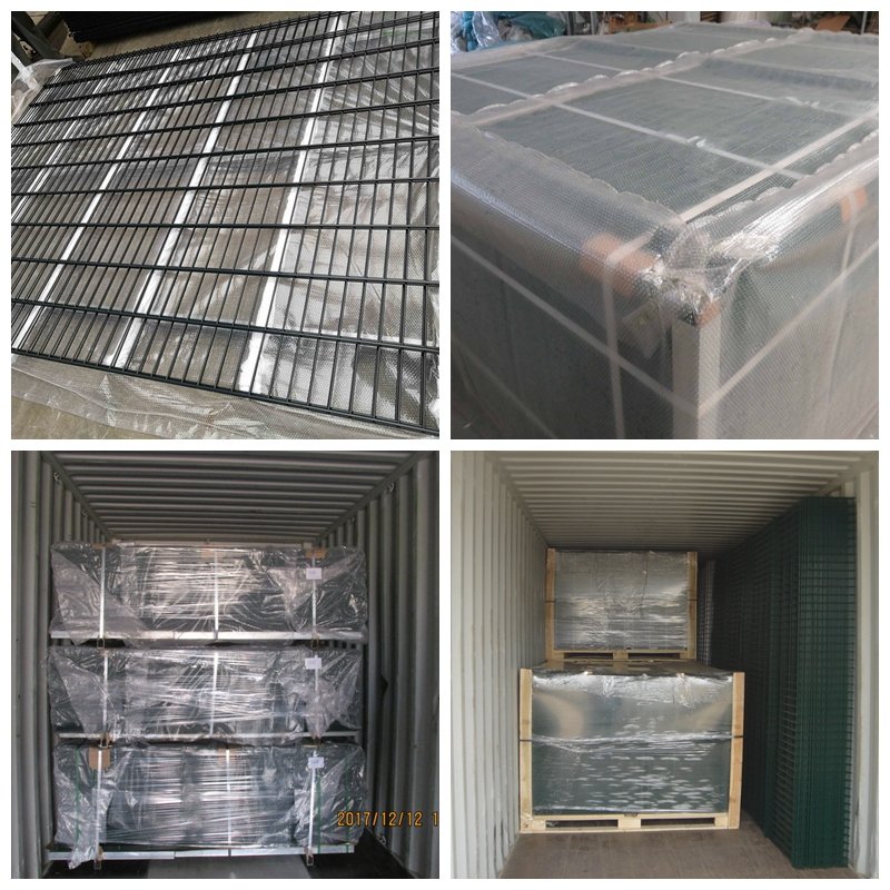 The packing of welded double wire fence