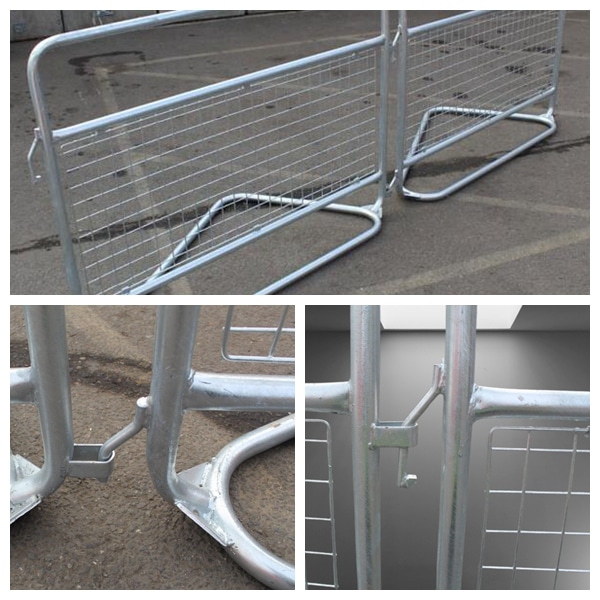 The galvanized robust barricades and the interlock system