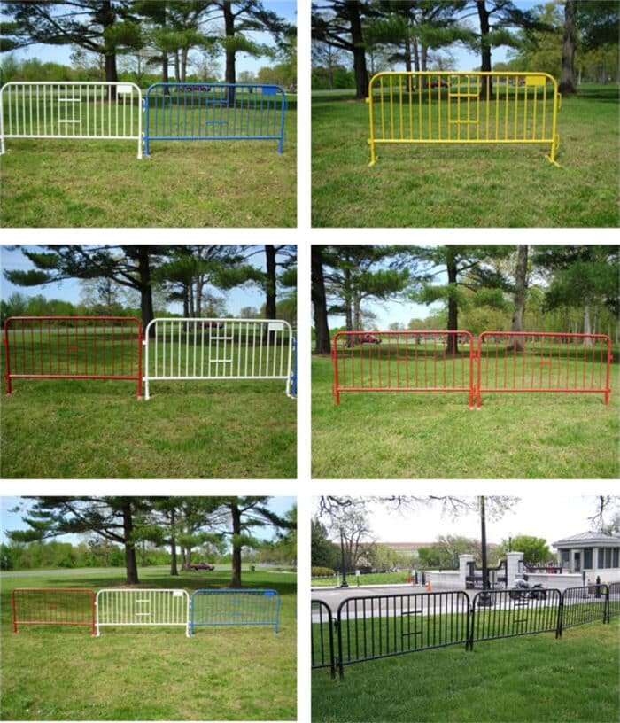 some different types of crowd control barrier