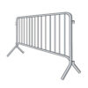 Galvanized crowd fencing with welded cross feet