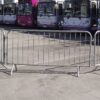 The galvanized event barriers with cross feet