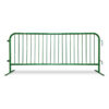 Powder coated green color of crowd barriers for sale with flat bases