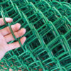 The pvc coated green chain link fence