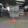 two construction site fencing in our factory