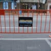 a powder coated red color of crowd barriers for sale