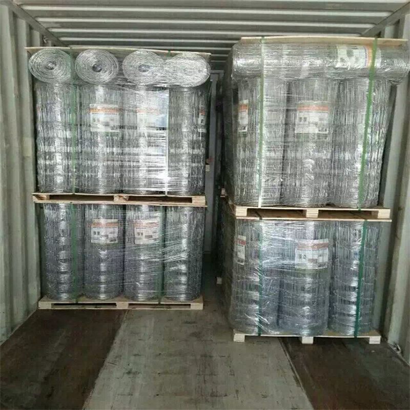 The deer fence loaded into container