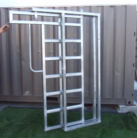 A picture of sliding gate for cattle yard