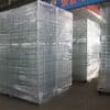 Galvanized brc fence packed with steel pallet