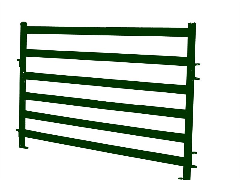 powder coated green cattle panels
