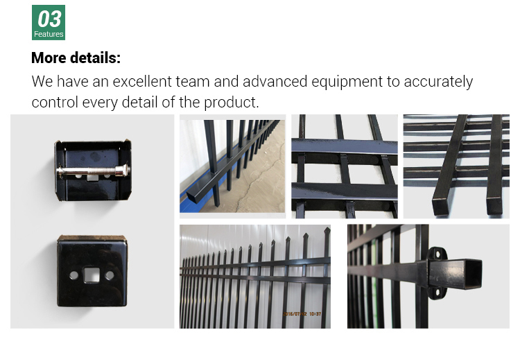 fittings of steel fence