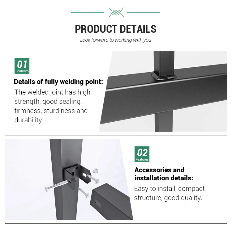 A picture showing the welding points and clamps.