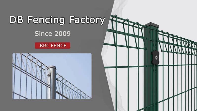 European Popularity Roll Top Triangle Bending Welded Wire Mesh Fence Brc Garden Fencing