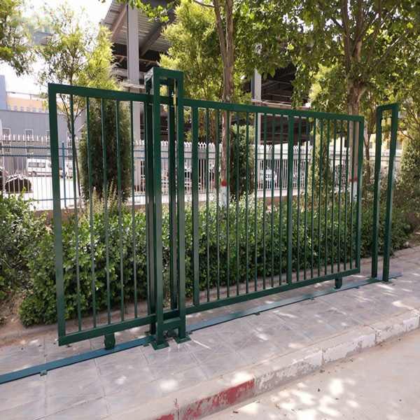 sliding gate of wire garden fence