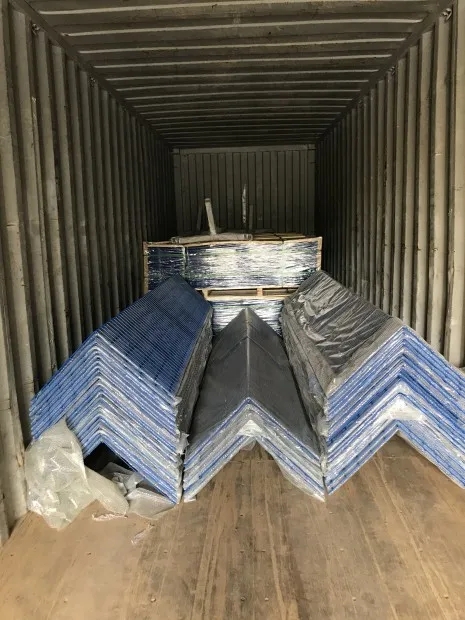 The V mesh loaded into container