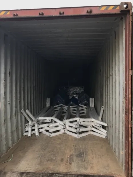 welded mesh fencing loaded into container