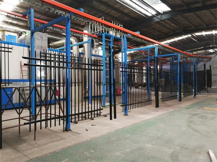 montage fence are powder coated black color
