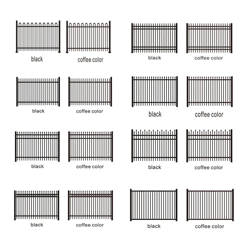 tous types de clôtures murales en acier 