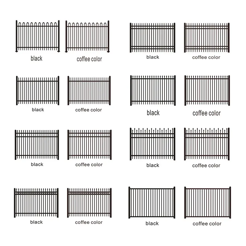 all types of steel wall fence 