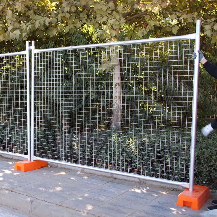 High-quality temporary fencing set from DB Fencing, showcasing superior durability and anti-climb mesh design.