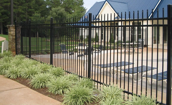 steel fence application