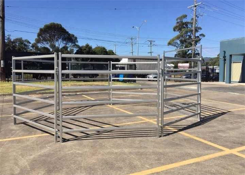 Portable Cattle Corral for Sale: Portable galvanized cattle corral for sale with easy installation.