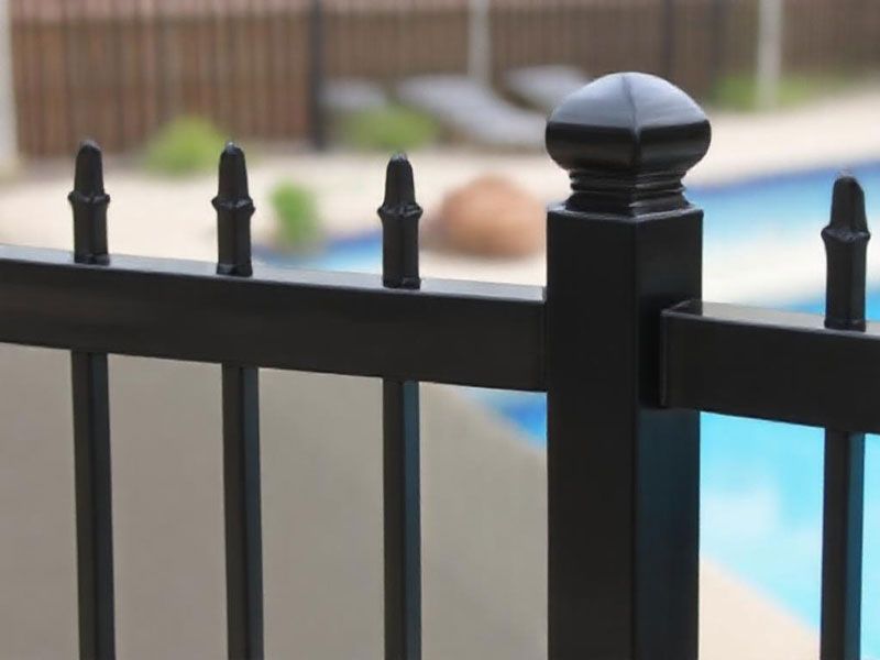 Discover the stylish 4' H x 6' W Flat Top Aluminum Pool Fence Panel, perfect for your outdoor space. Durable and weather-resistant, this satin black fencing option enhances safety while complementing your pool area.