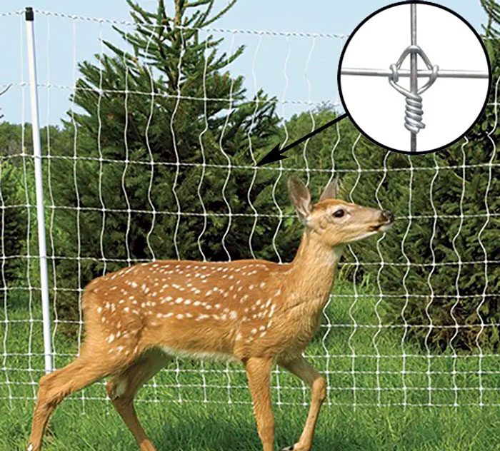 Shop our 8' x 330' high tensile 12.5 gauge fixed knot deer fence at Tractor Supply. Made from galvanized steel wire for ultimate durability and deer exclusion.