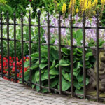 patio steel picket folding fencing