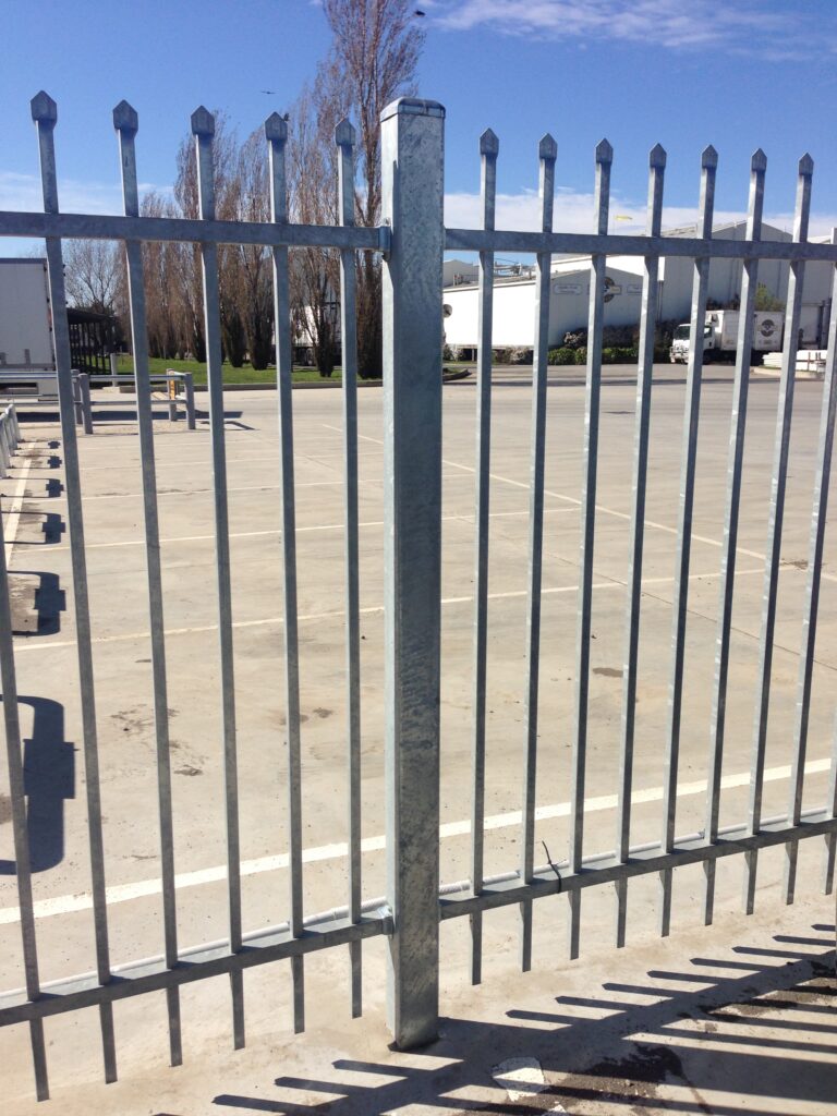 construction site picket fence