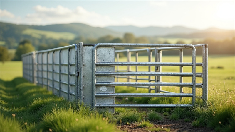 Heavy-duty galvanized sheep yard panel designed for durability and efficiency in sheep farming.