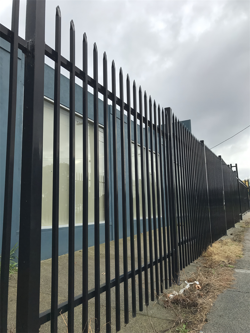 corrugated metal fence panel