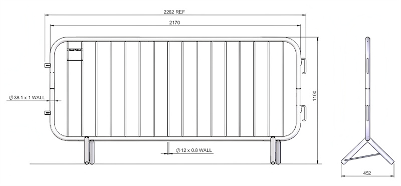 metal crowd barriers