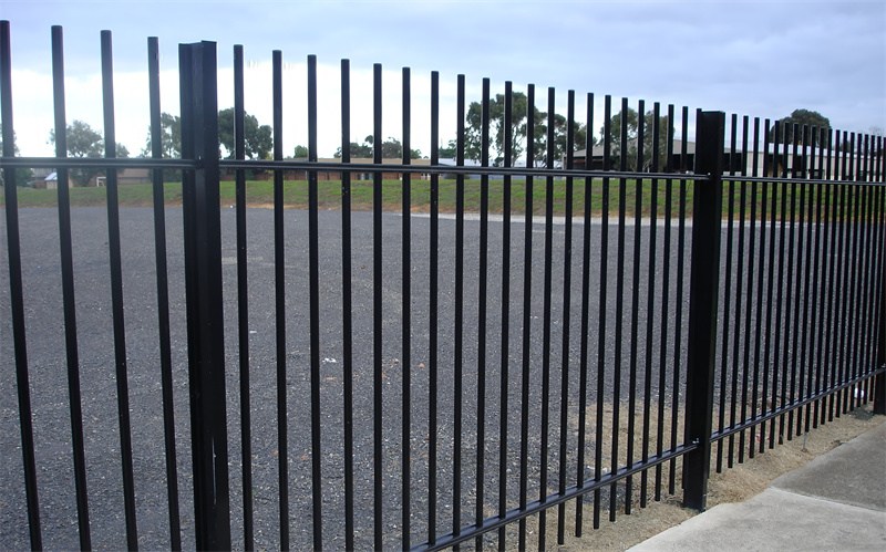 modern metal fence