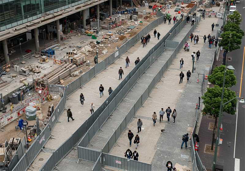 crowd control fencing