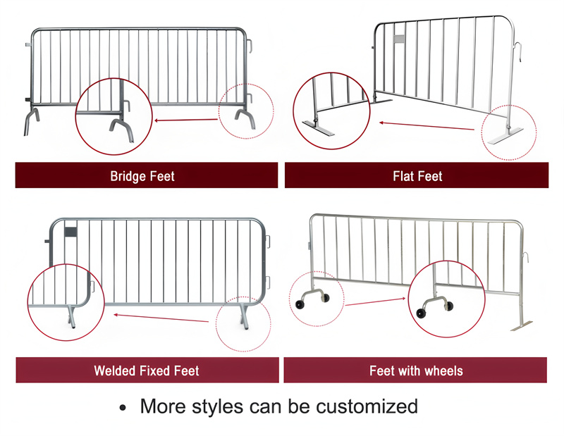 metal crowd control barriers