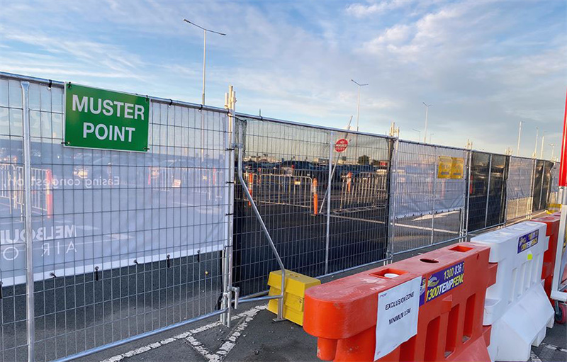 temporary fence for construction site